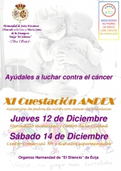 CONVOCATORIA CUESTACION ANDEX ECIJA. HERMANDAD DE EL SILENCIO